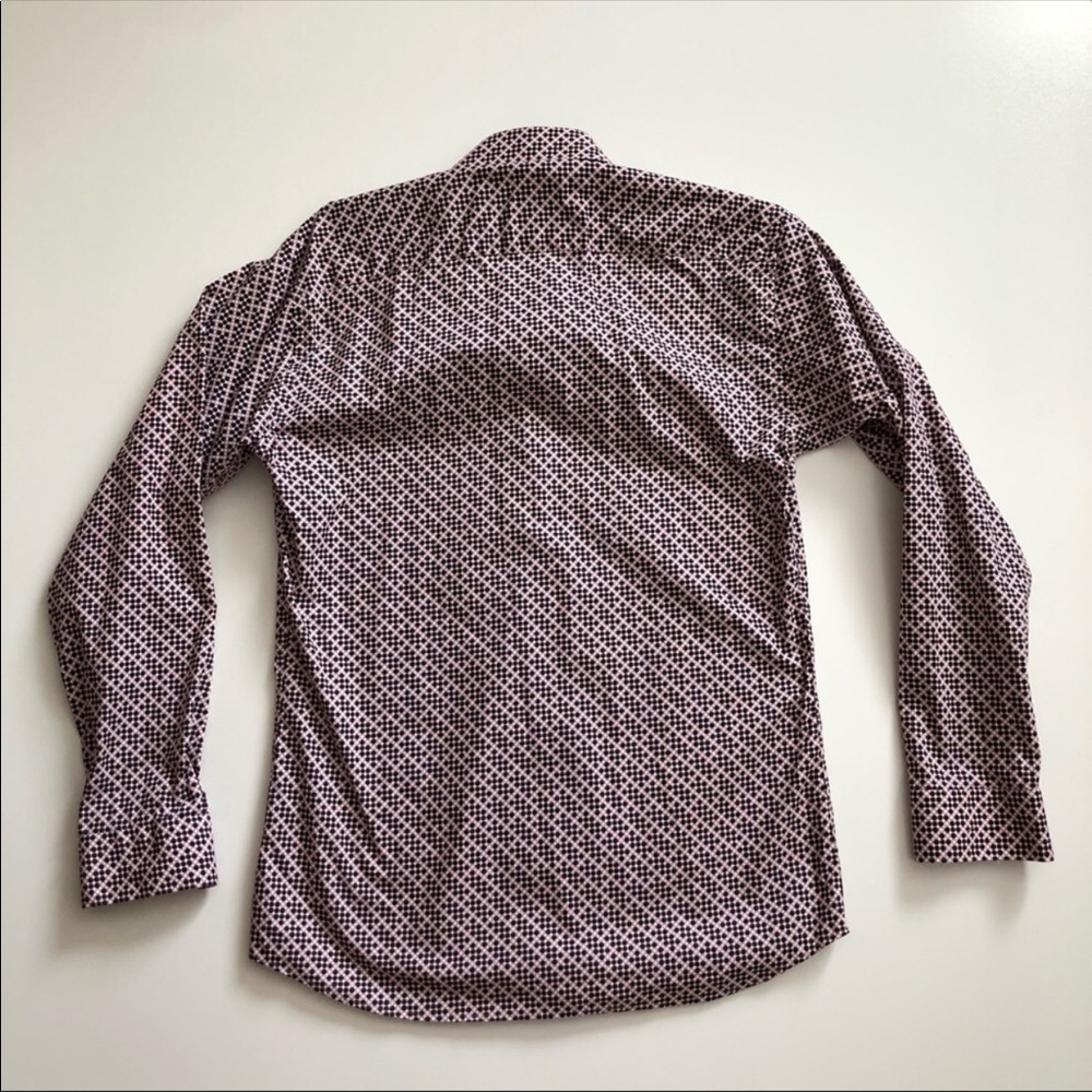 Jared Lang Pattern Long Sleeve Button Down Shirt M - image 7